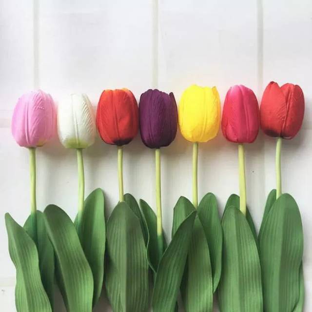 8 Warna Bunga Tulip Artifisial Bunga Palsu Dekorasi Ruangan Shopee Indonesia