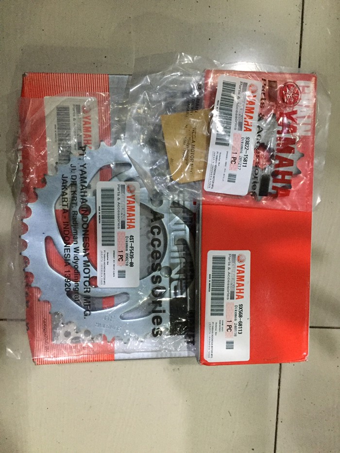 (Gear Paket) Gearset Jupiter MX 135 New (Non Kopling) YGP (Asli Yamaha)