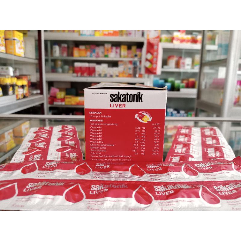 Sakatonik Activ Isi 10 Kapsul | Multivitamin Penambah Darah - ED 02/2025