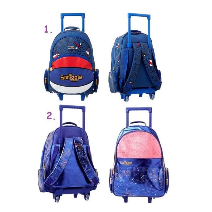 SMIGGLE LIGHT UP TROLLEY BAG - TAS TROLLEY