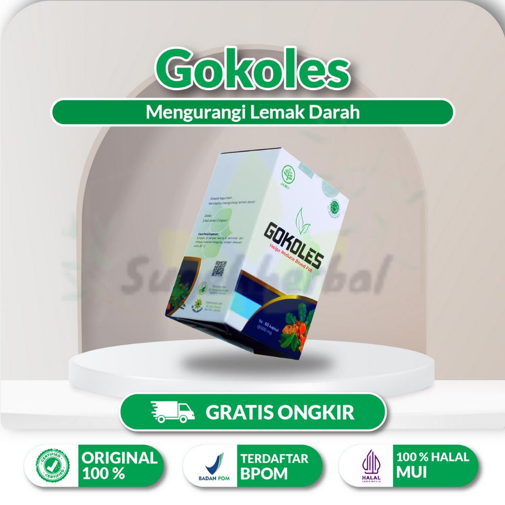 GOKOLES ASLI ORIGINAL OBAT UNTUK MENURUKAN KOLESTROL TINGGI HERBAL 100%
