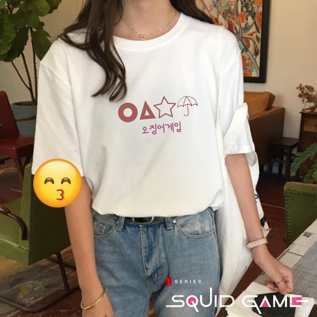 VS - Kaos Oversize Hajoon - Tshirt Wanita SQUID GAME Termurah