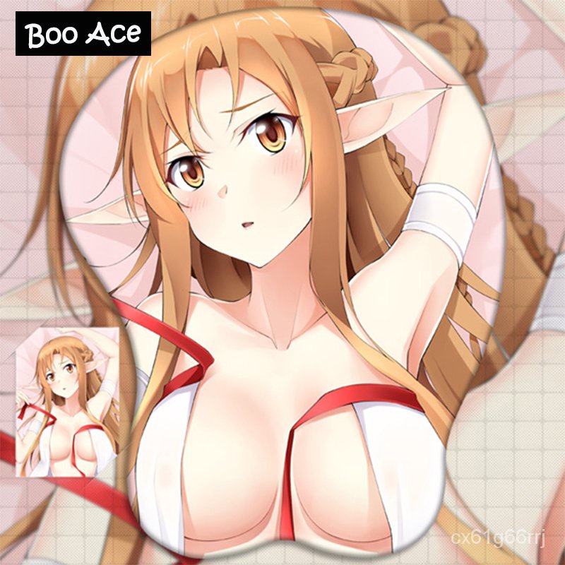 Sword Art Online Asuna Anime 3D Oppai Mouse Pad Wrist rest