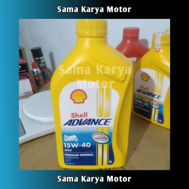 DL38 shell advance AX5 15W-40 / oli shell advance / oli shell advance 15W-40 / shell advance / oli