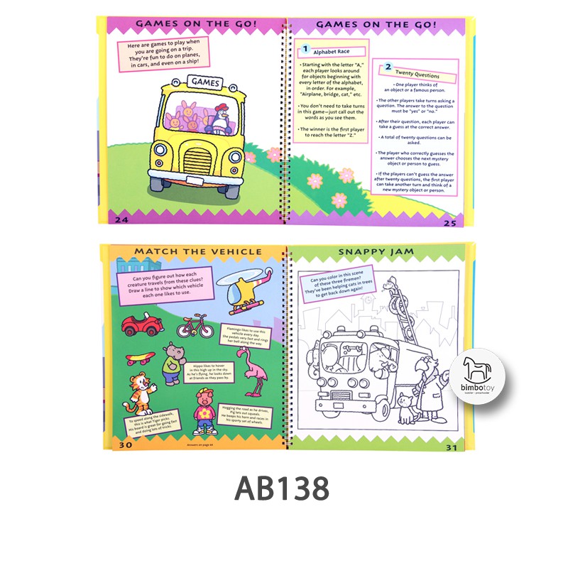 Bimbozone - Buku import anak - kreatifitas edukasi PAUD - AB138 - Snaptivity: on the Move