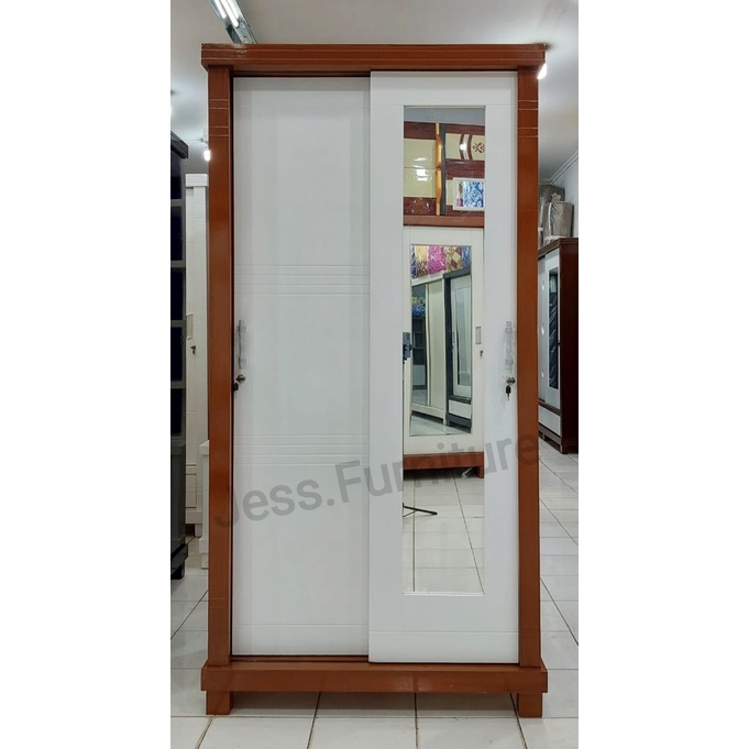 Lemari Pakaian 2Pintu Sliding , Lemari Baju 2Pintu Geser , Lemari Baju Gamis 2 Pintu