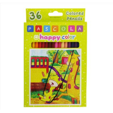 

Pensil Warna Pascola Happy Colour Pencil 36 Long Free 2pc Pulpen
