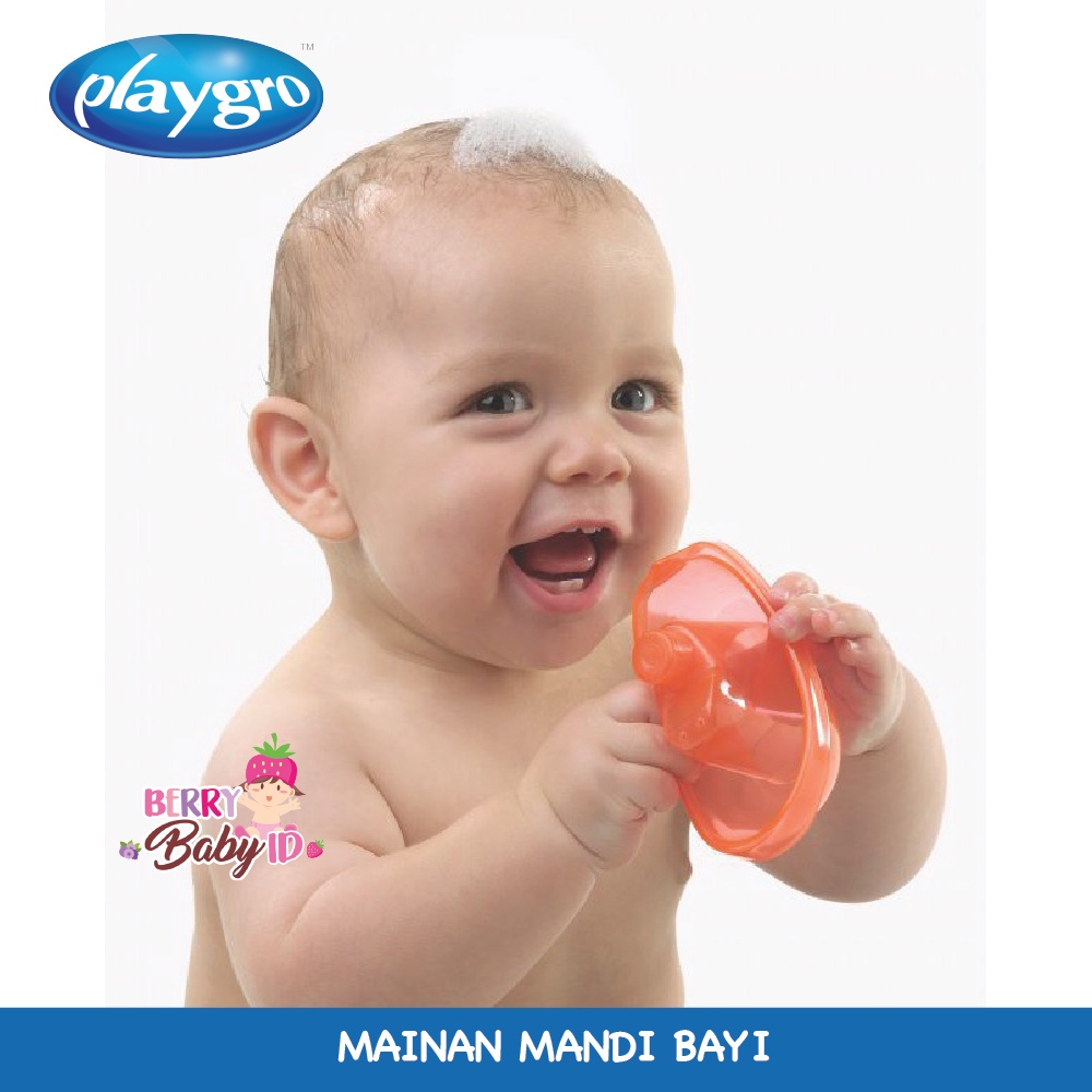 Playgro Bright Baby Boats 3 Pcs Perahu Mainan Mandi Anak BPA Free 6m+ Berry Mart