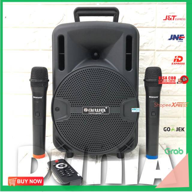 Speaker Portable Amplifier Wireless N AIWA WAS 108 LVE - 8 inch Bluetooth 108 lvd dat dt 820 dt820