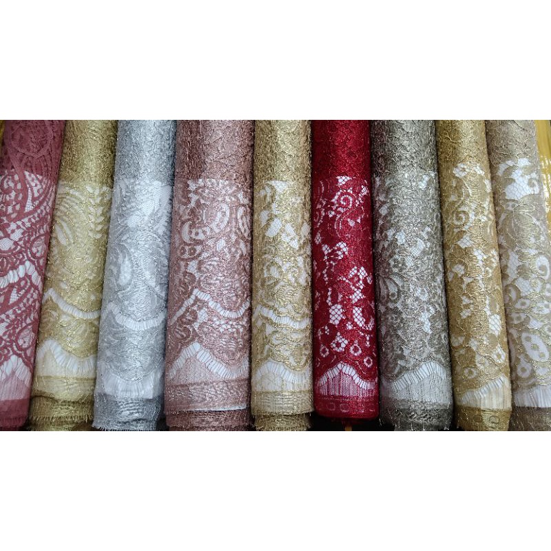 Brukat Semi Francis/brukat panel/Harga per 2.5 mtr