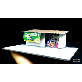 Karton duplek  tebal alas papercraft diorama dan bahan  