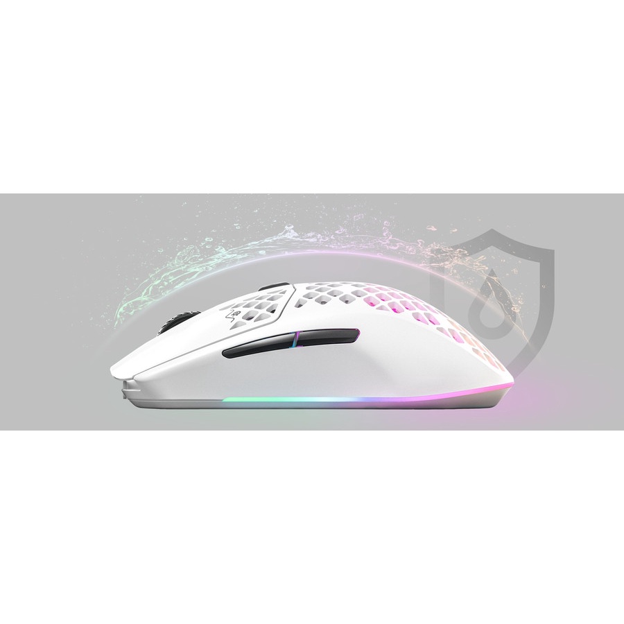 STEELSERIES AEROX 3 SNOW EDITION RGB WIRELESS GAMING MOUSE