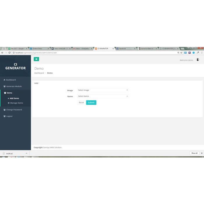 PROMO Codeigniter Crud Generator