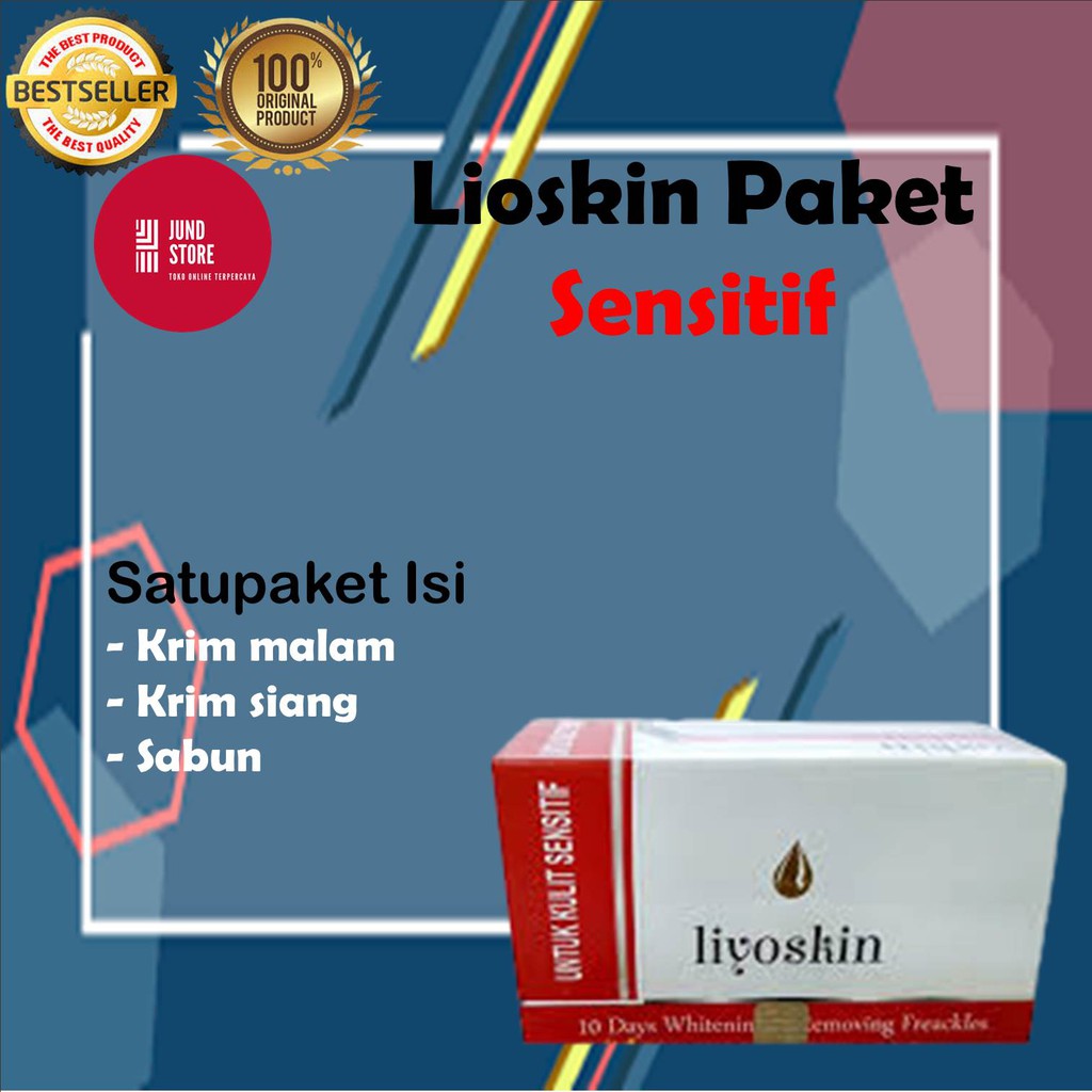Liyoskin Cream Sensitif 100% Original - Krim Untuk Wajah Sensitif - Obat Pencerah - Pemutih Wajah