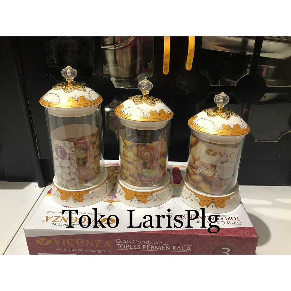 VICENZA Toples Kue/Makanan 3pcs per set - 301G