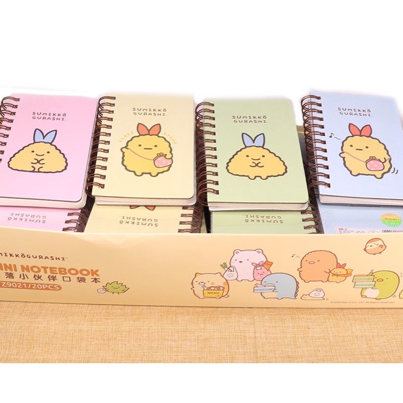 KENSHO Notebook Mini Spiral A7 Sumikko Gurashi Lucu