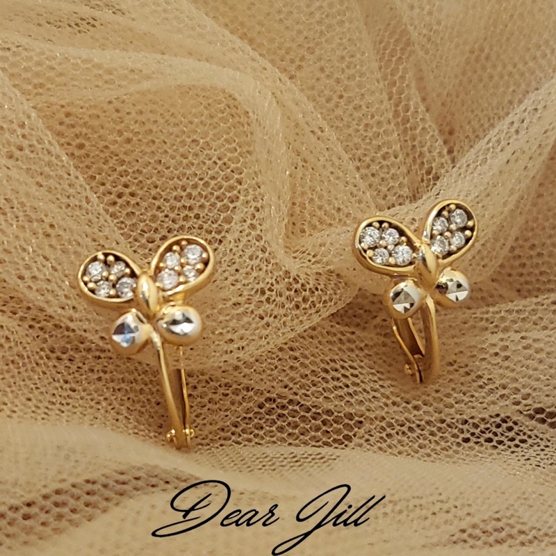 KIREI earrings anting emas asli kadar 700 yellow gold earring jewelry perhiasan model baru