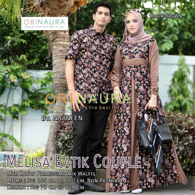GAMIS BATIK COUPLE . MELISA COUPLE BY ORI NAURA 💯% ORINAURA BERLABEL