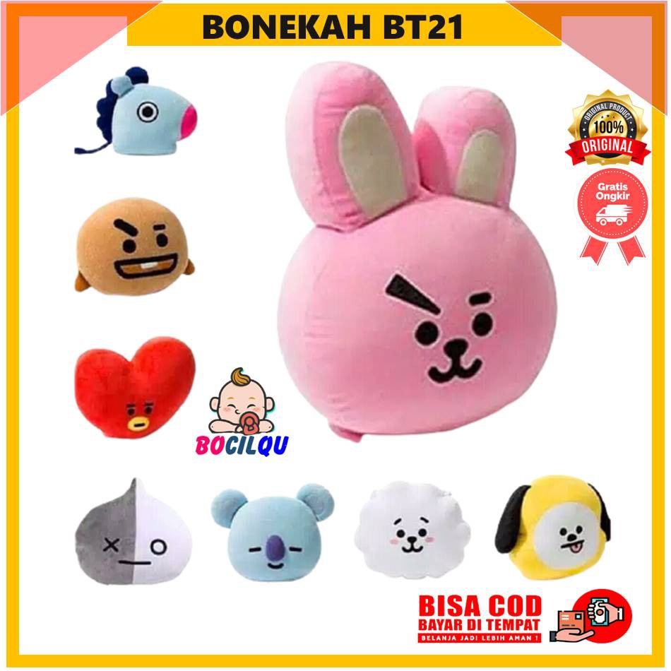 Boneka BT21 BTS Untuk Hadiah BTS Unofficial KOYA RJ SHOOKY MANG CHIMMY TATA COOKY VAN