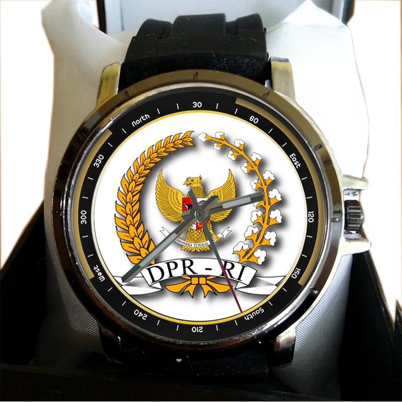 Jam Tangan Custom New Design Logo DPR RI art 2
