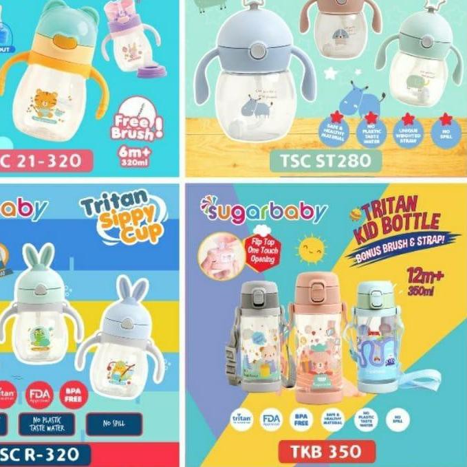 ❊ Botol Sugar Baby Tritan Sippy Star, Rabbit, 2in1, Kid Bottle CBKS ❄