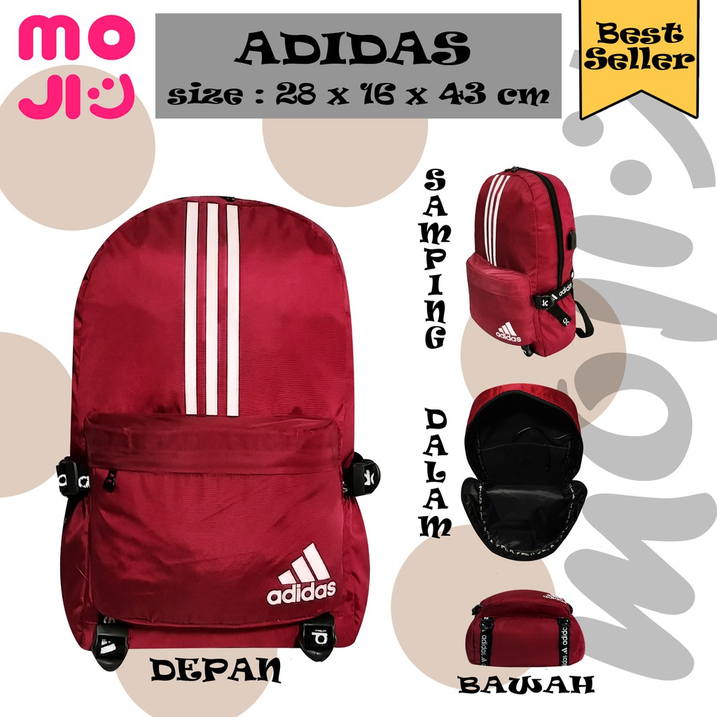 Tas Ransel Pria / Tas Multifungsi Adds Garis Sporty Import