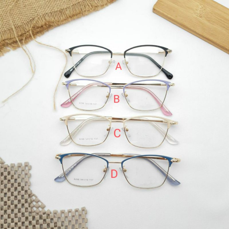 frame paket lensa.. frame kacamata 8298