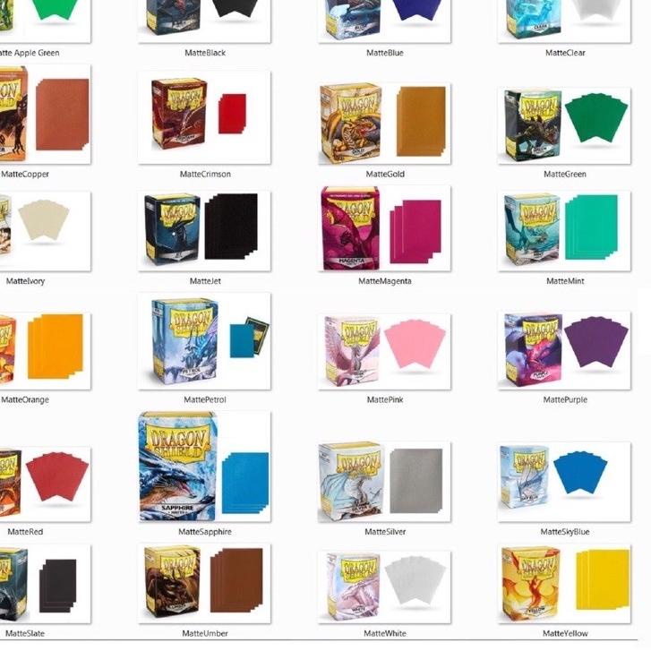 ➞gj Harga Termurah✩➞ inner sleeve dragon shield [10 pcs] black / red / clear blue / blue / pearl / i