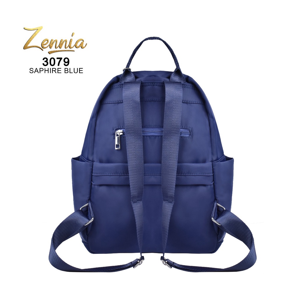 (TSI) Tas Wanita Zennia 3079 Tas Ransel Korea Tas Punggung Import Kantor Kerja Sekolah Kuliah Outdoor Trendy Fashion Style Travel Casual Backpack Serut Anak Remaja Perempuan Selempang Cewek Bag