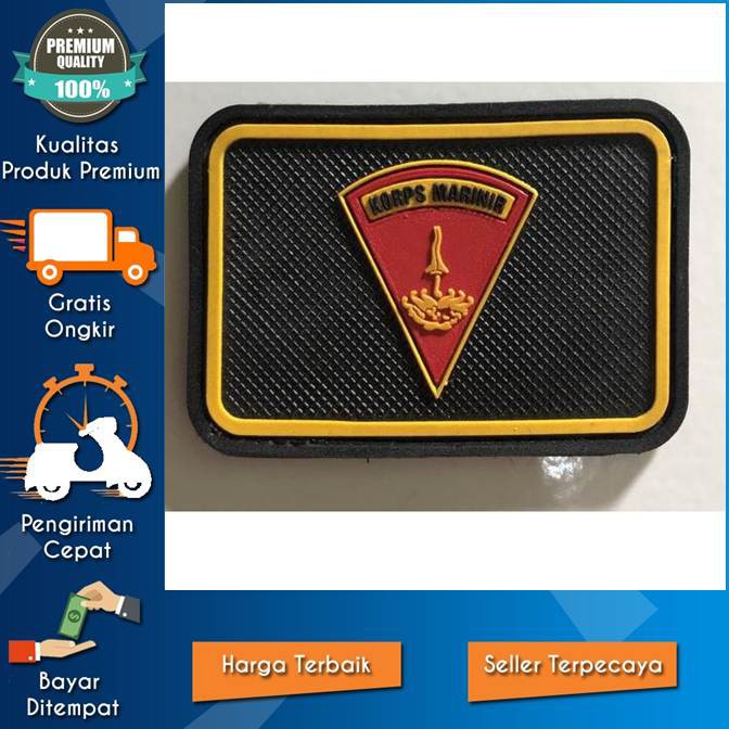 Promo Rubber Patch Marinir|Rubber Patch Korps Marinir|Patch Perekat Marinir Olin