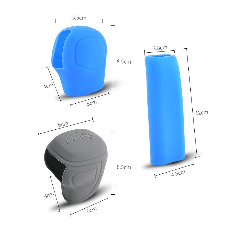 1 Set Warna Cover Persnel Rem Tangan Matic Mobil Shift Knob Handrem Kondom Silikon Karet