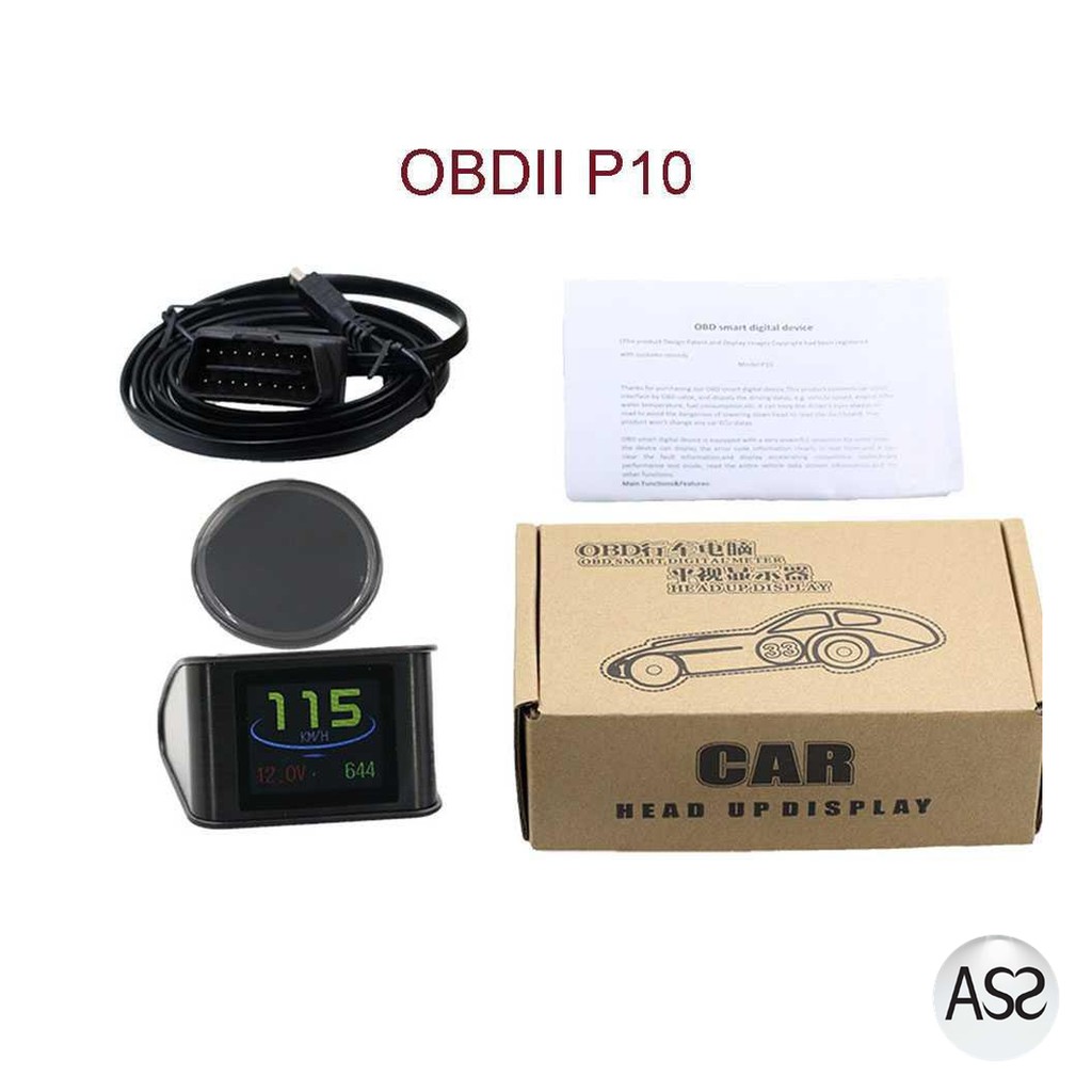 ASS Shop - Display HUD Mobil OBD2 On-board Computer Speedometer - P10