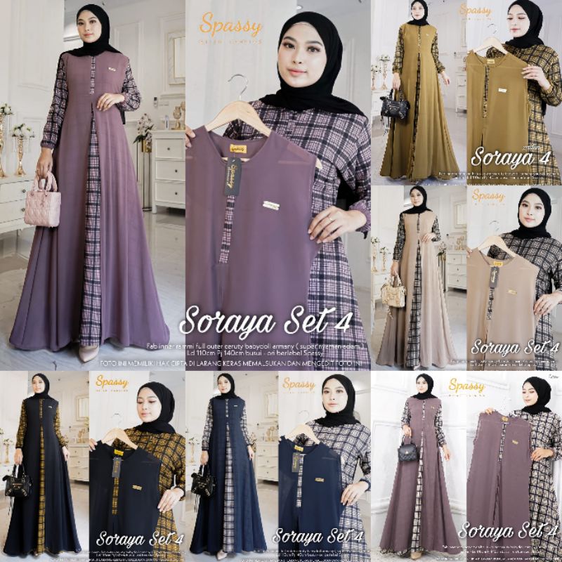 SORAYA SET 4 || ORIGINAL BY SPASSY HIJAB