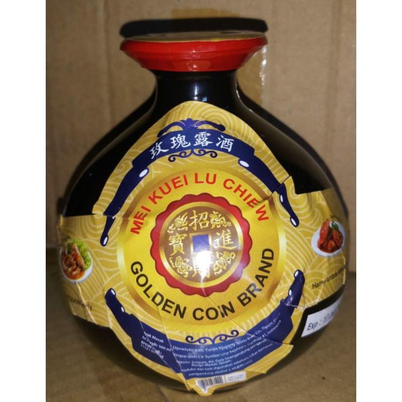 

Arak Masak Golden Coin Mei Kuei Lu Chiew 560ml - arak Masak aroma mawar golden coin brand