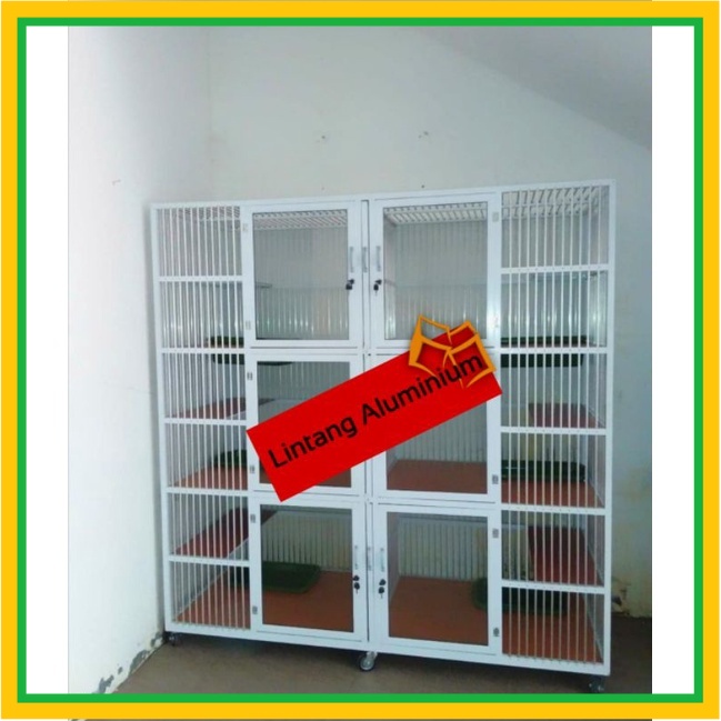 Kandang Kucing Aluminium 6 Kamar Minimalis