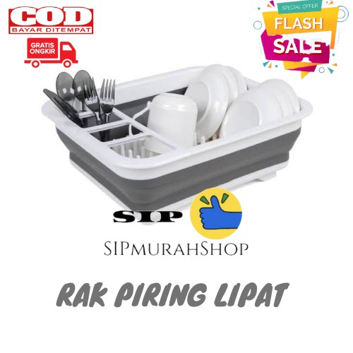 Rak Tirisan Lipat Serbaguna Tirisan Piring Sendok Buah Sayur Dish Dryer LIPAT PENIRIS SERBAGUNA