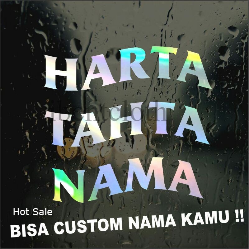 

STICKER HARTA TAHTA SATU HARI JADI HOLOGRAM CUSTOM SUKA SUKA