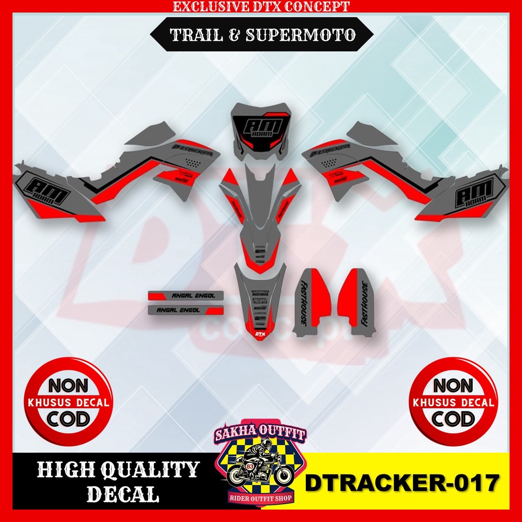 decal dtracker decal dtracker 150 decal dtracker 150 full body decal dtracker Supermoto decal klx dt