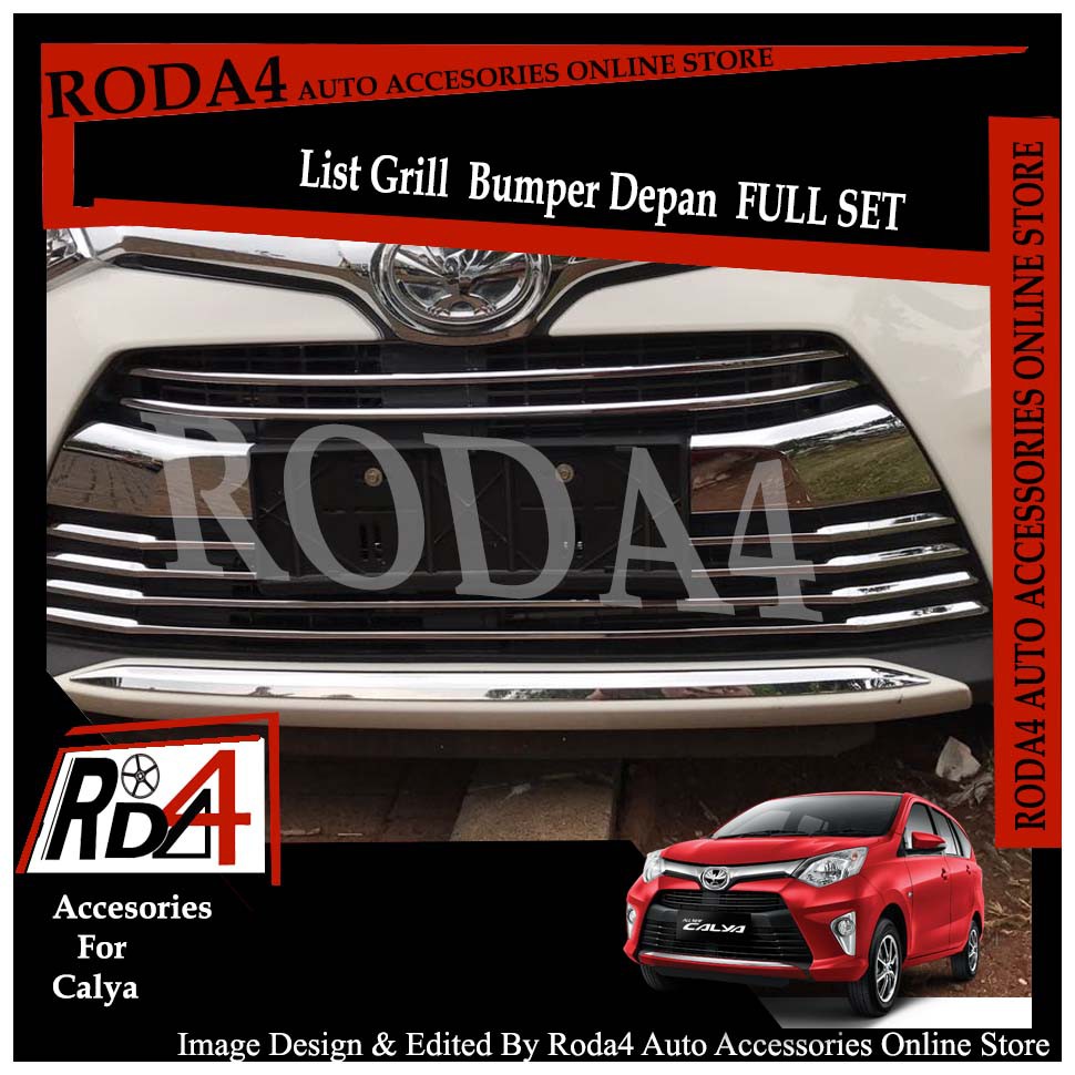 Paket List / Garnish Grill Bumper Depan  / Radiator Full Set