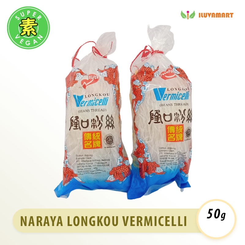 

NARAYA LONGKOU VERMICELLI Beans Thread 50gr Sohun / Mie Soun