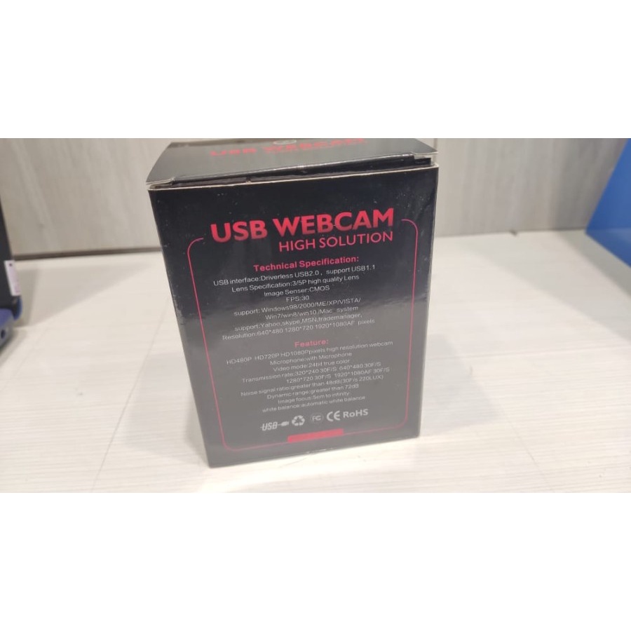 WEBCAM B21 HIGH SOLUTION PRO FHD 1080P GARANSI 6 BULAN