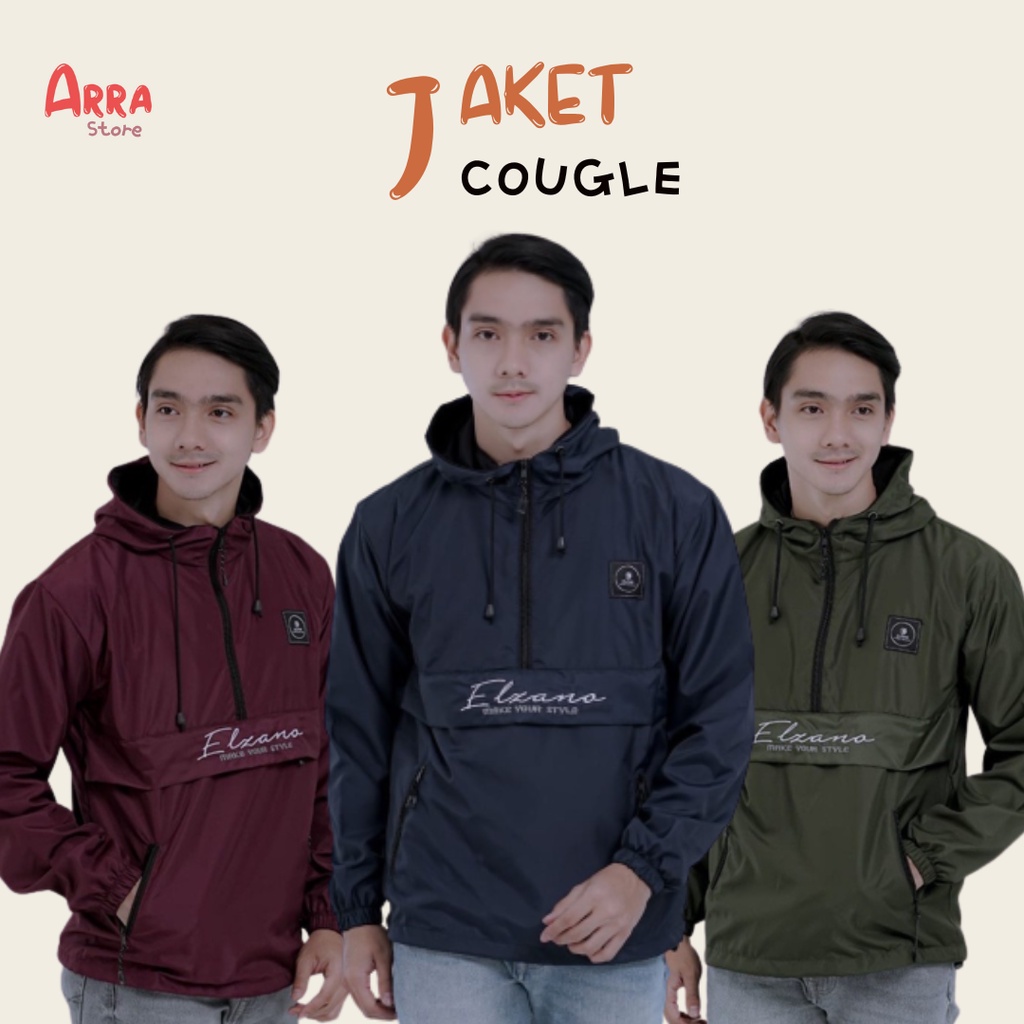 Jaket Cougle Parasut Semiparka Bomber Pria Wanita