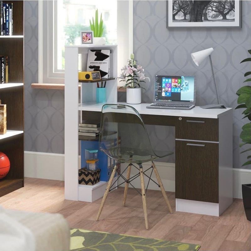 Meja Belajar Minimalis Rak Samping MBB / Meja Kerja / Meja Kantor / Meja Komputer Minimalis