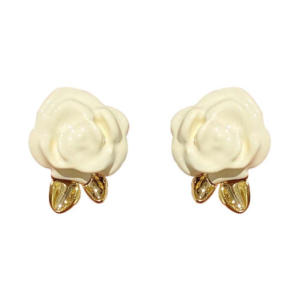 Mxbeauty Bunga Ear Studs Fashion Pesta Pernikahan Perhiasan Aksesoris Flowers Ear Clip