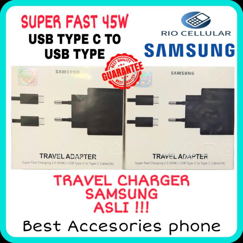 Samsung Galaxy Tab S7 Plus /Tab S7 Charger Super Fast 45W Original