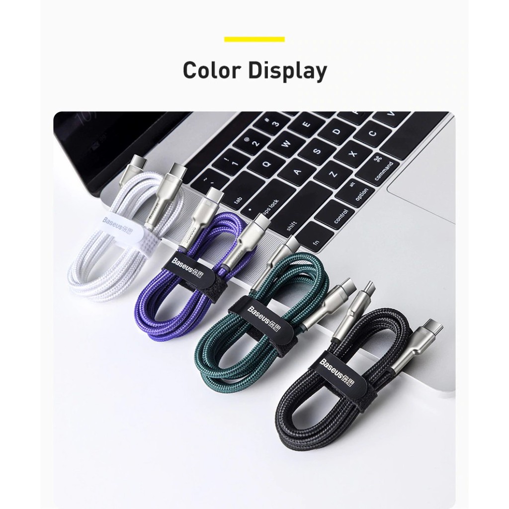 Kabel Charger Fast Charging Baseus Data Cable Type C to Type C 100W