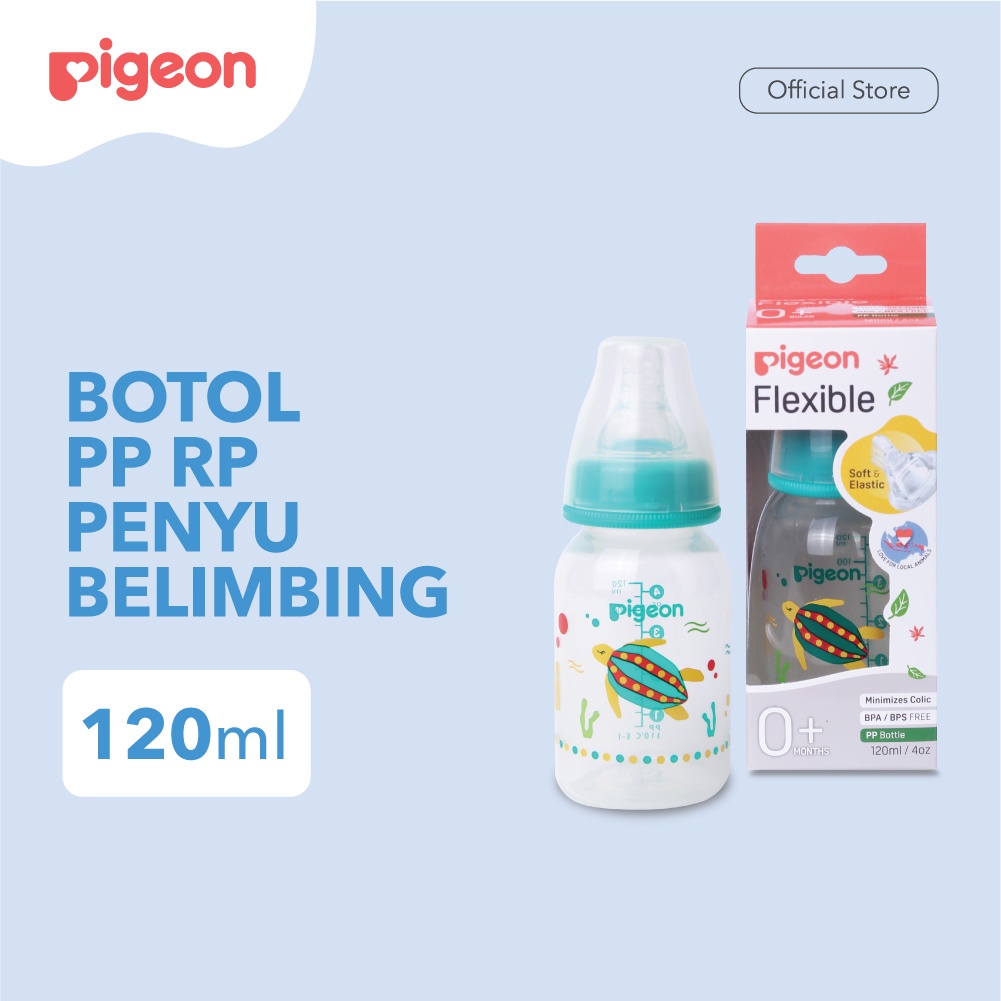 Botol Susu Bayi Pigeon Botol PP RP 120ml W/ S Type Silicone Nipple