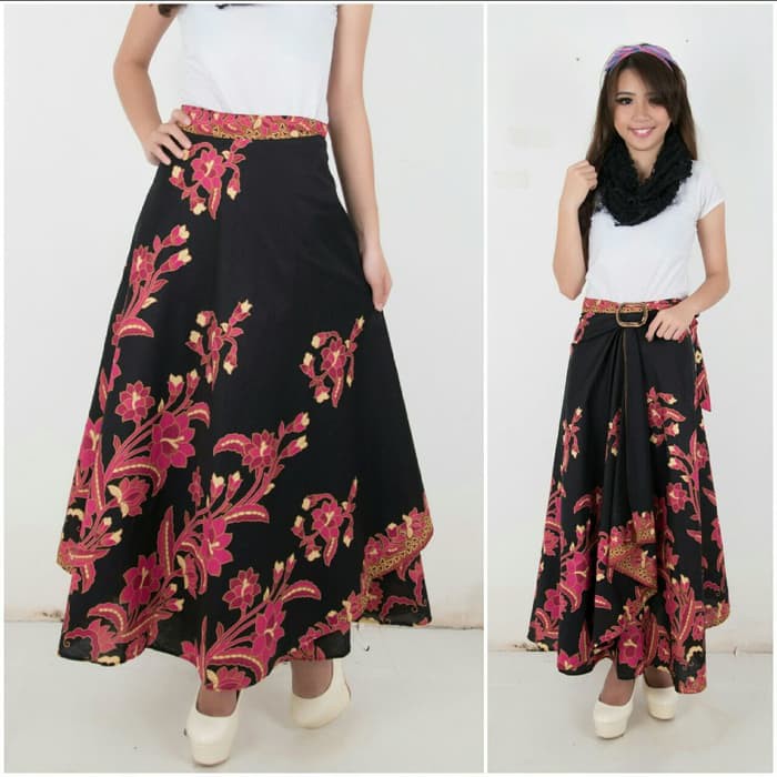 DRESS BATIK Wanda rok lilit payung batik  IWAZAH OFFICE
