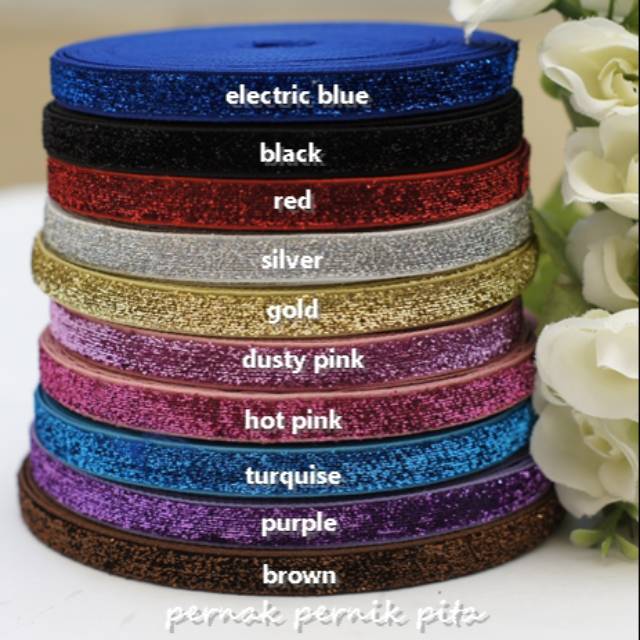 

PITA GLITTER LEBAR 9MM. HRG PERYARD(=90CM)