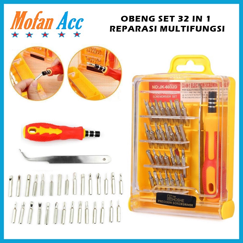Obeng Set Toolkit 32in1 + Pinset #ED007